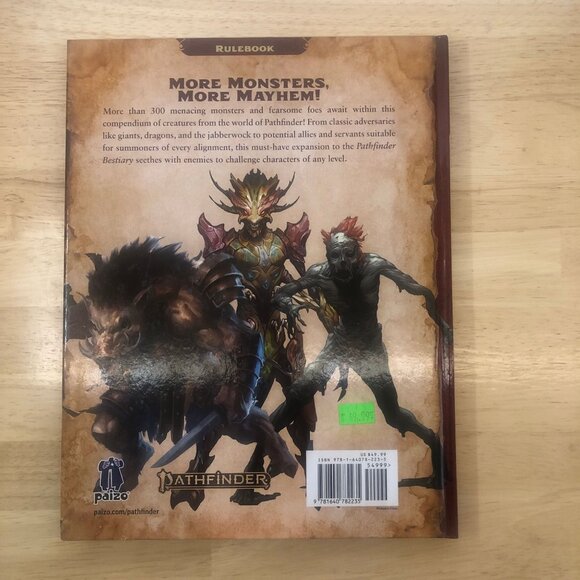 Pathfinder Second Edition Bestiary 2 Rulebook - Picture 3 of 4